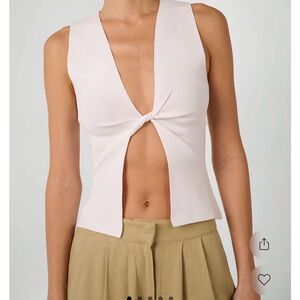 Twist Front Flyaway Top